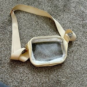 Stadium crossbody bag. clear pvc